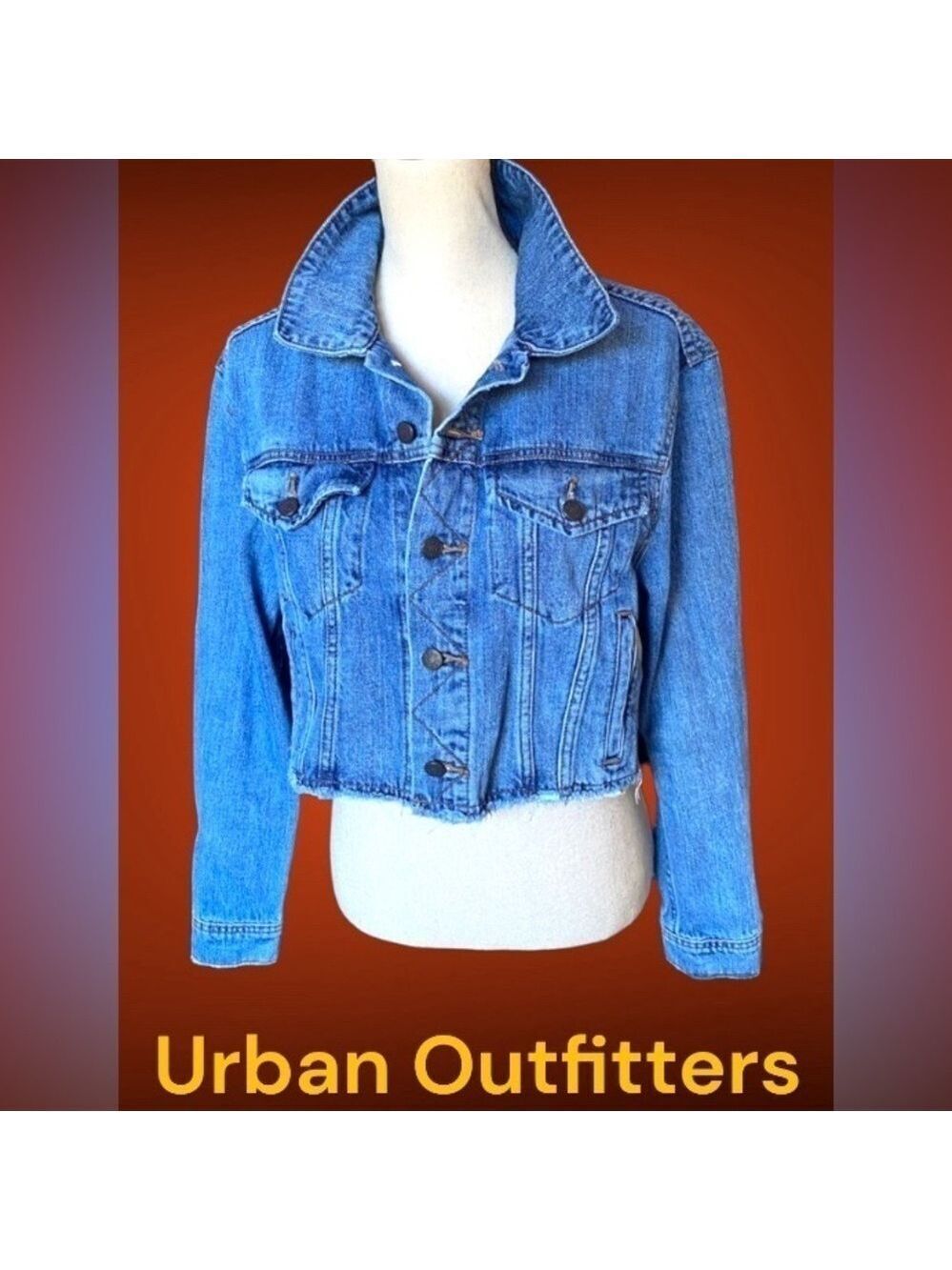 Urban Outfitters-BDG size medium cropped denim jacket. 6 pockets. EUC! Like new